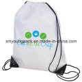 Promotionnel imperméable à l&#39;eau 210d Polyester Nylon Sports Gym Sack Drawstring Back Pack 35X45cm